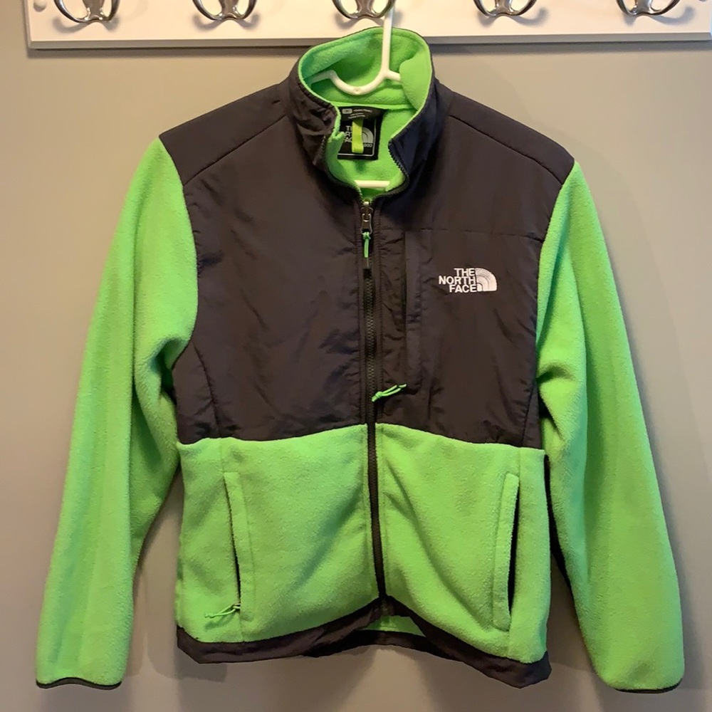 The north face lime green coat women’s medium